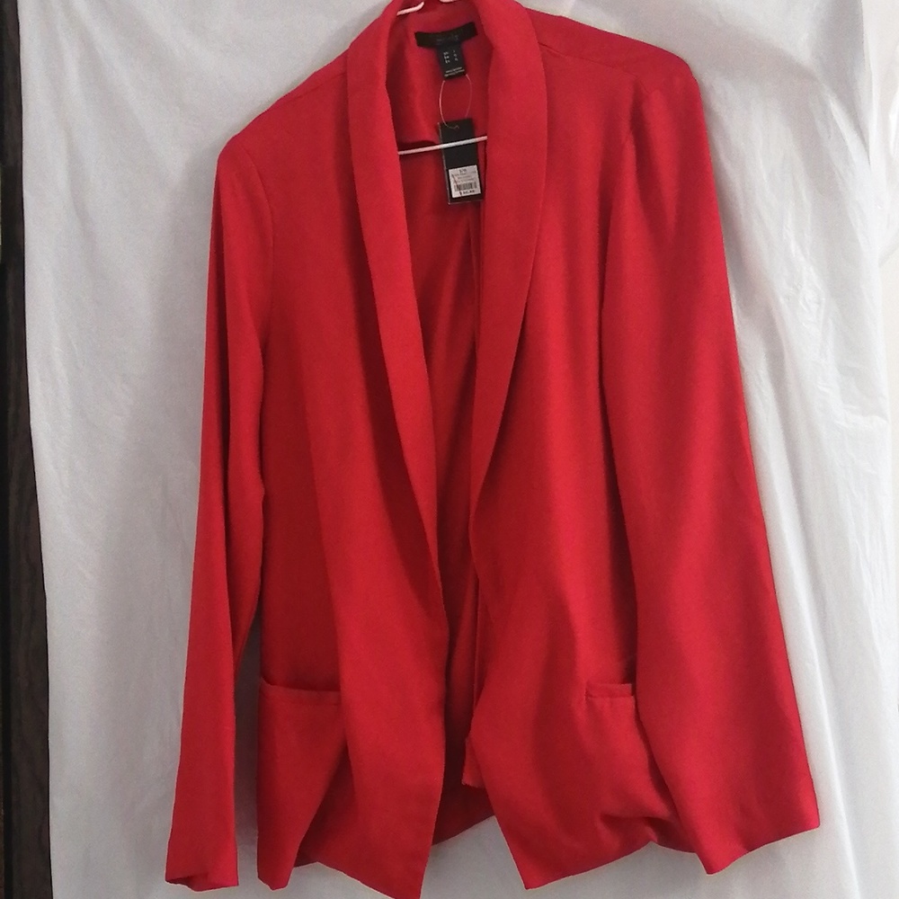 Blazer Suit Jacket Red